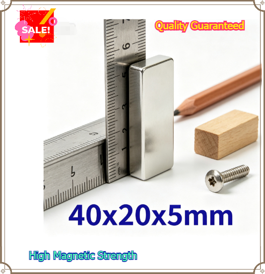 Art Craft Magnet - Super Strong 40x20x5mm Neodymium Magnet Rectangular