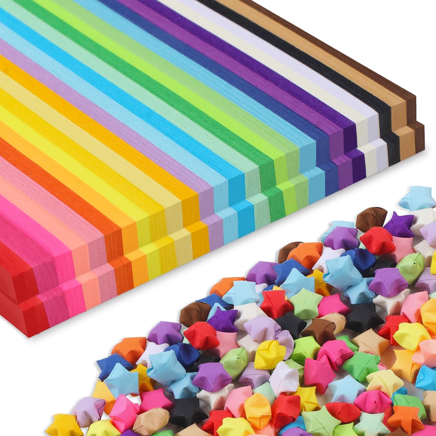 Art Craft In Paper - 1080/2160 Sheets Origami Star Paper Strips