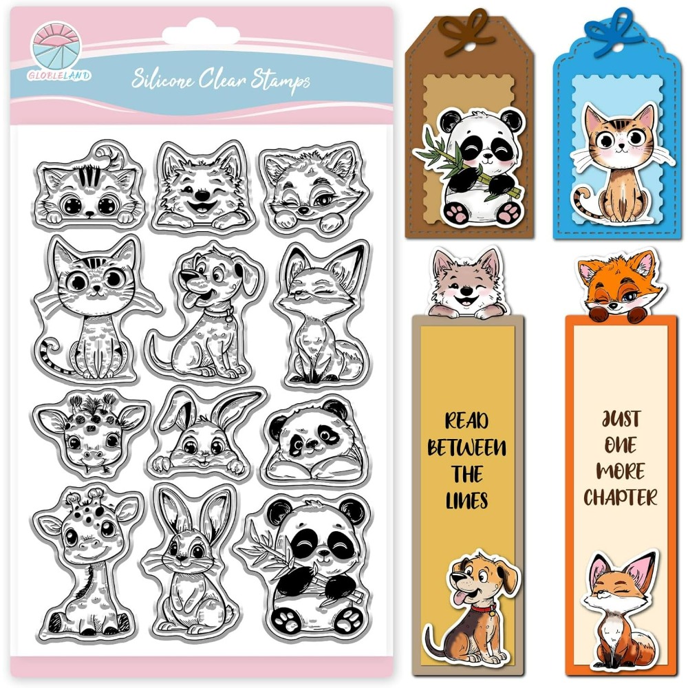 Rubber Stamp Blank - Cat Dog Rabbit Clear Stamps for