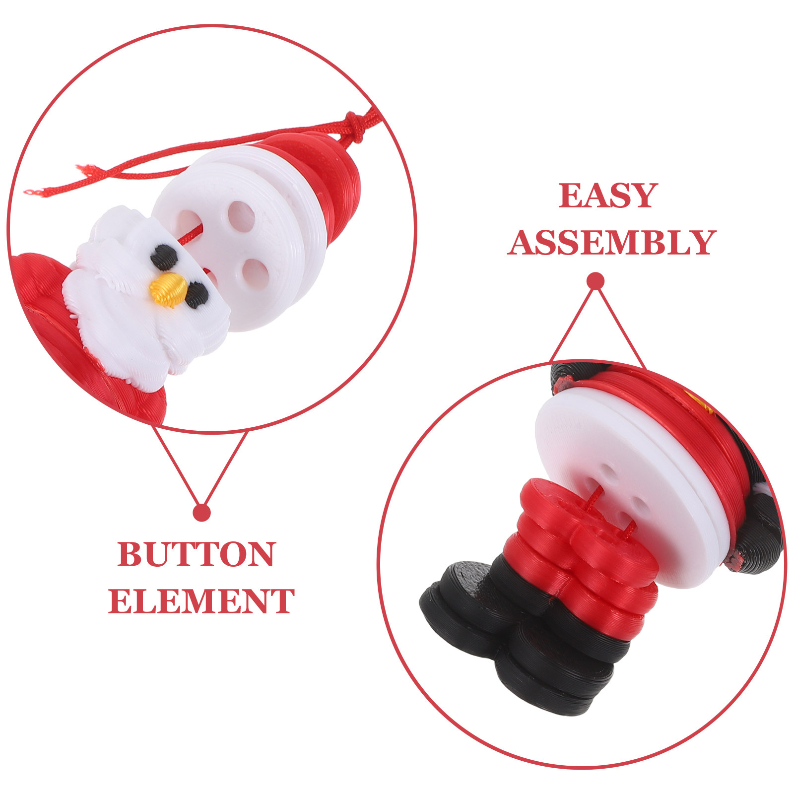 1Set Button Art Santa Ornament - Art And Craft Xmas Tree recension och pris