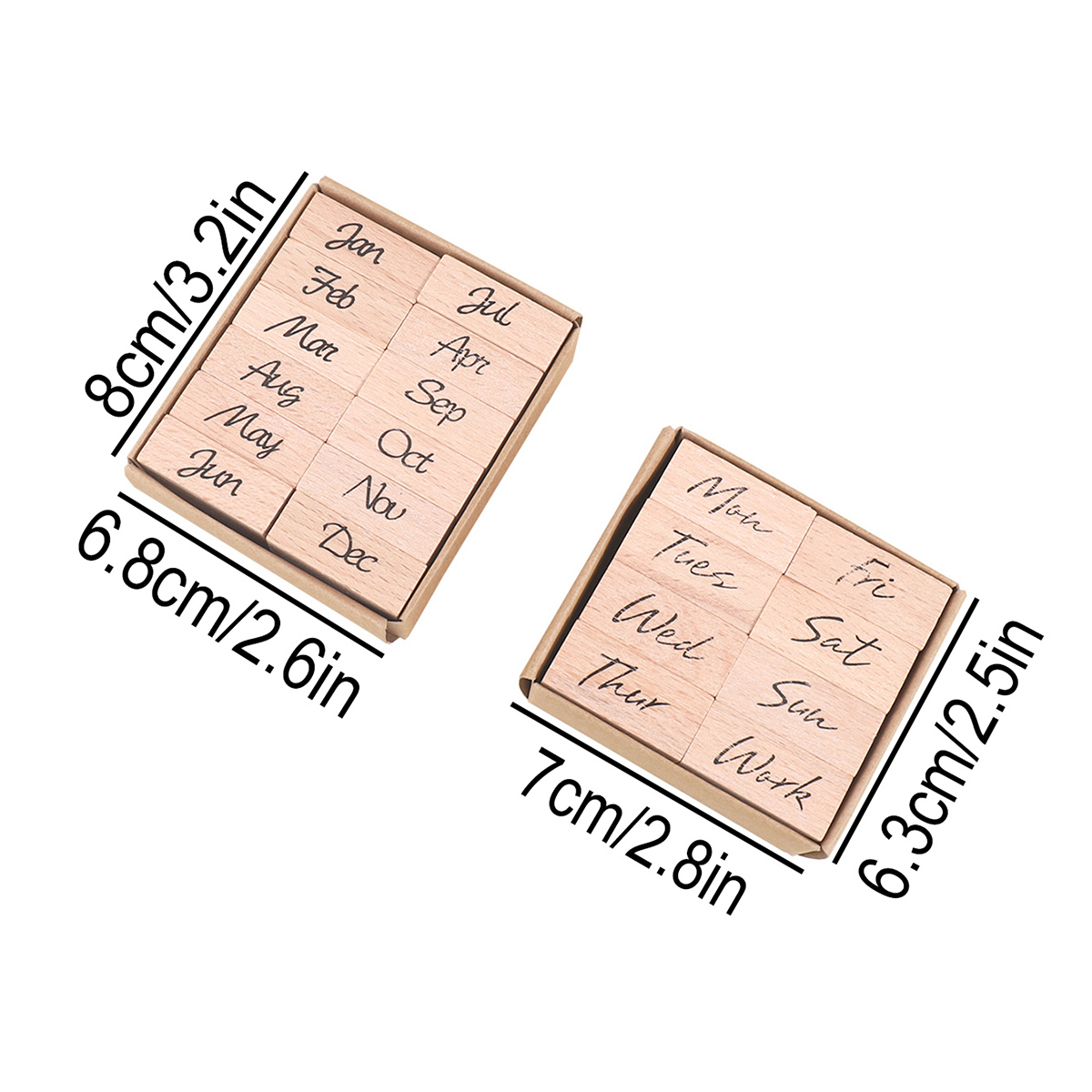 Wooden Rubber Stamp Set for Mo - Rubber Stamp Blank recension och pris