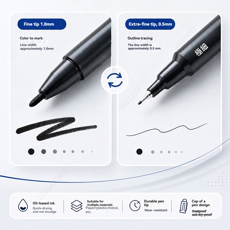 3-100Pcs/set Oil Double Tip Ar - Illustration Marker Set recension och pris