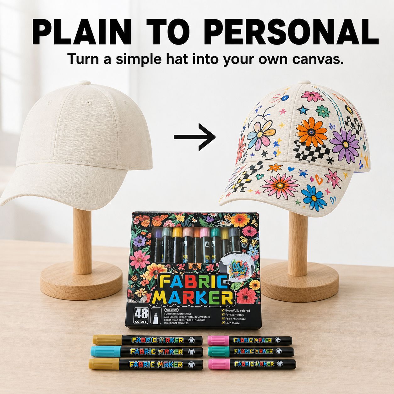 24/36/48-color fabric markers  - Art Craft Stationery recension och pris