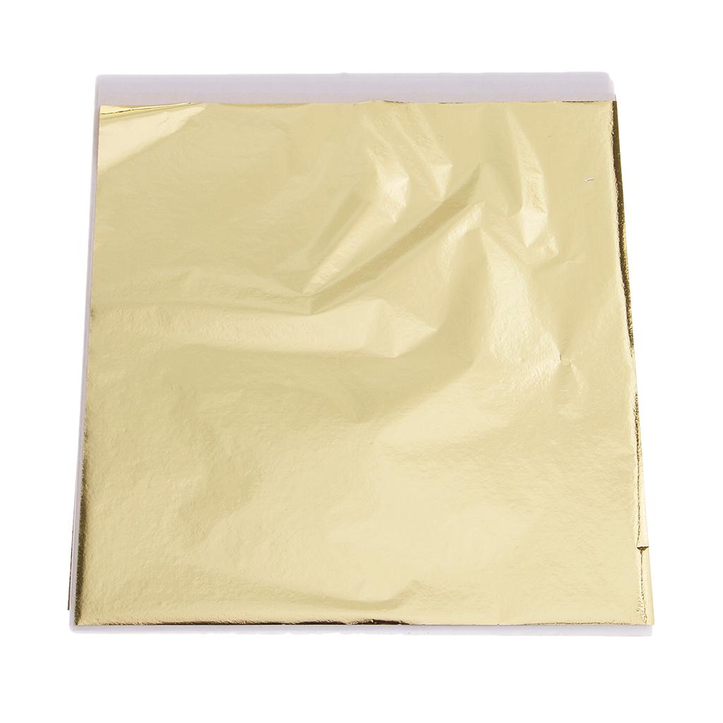 100x 14cm Gold Leaf Sheets Gil - Art Craft In Paper recension och pris