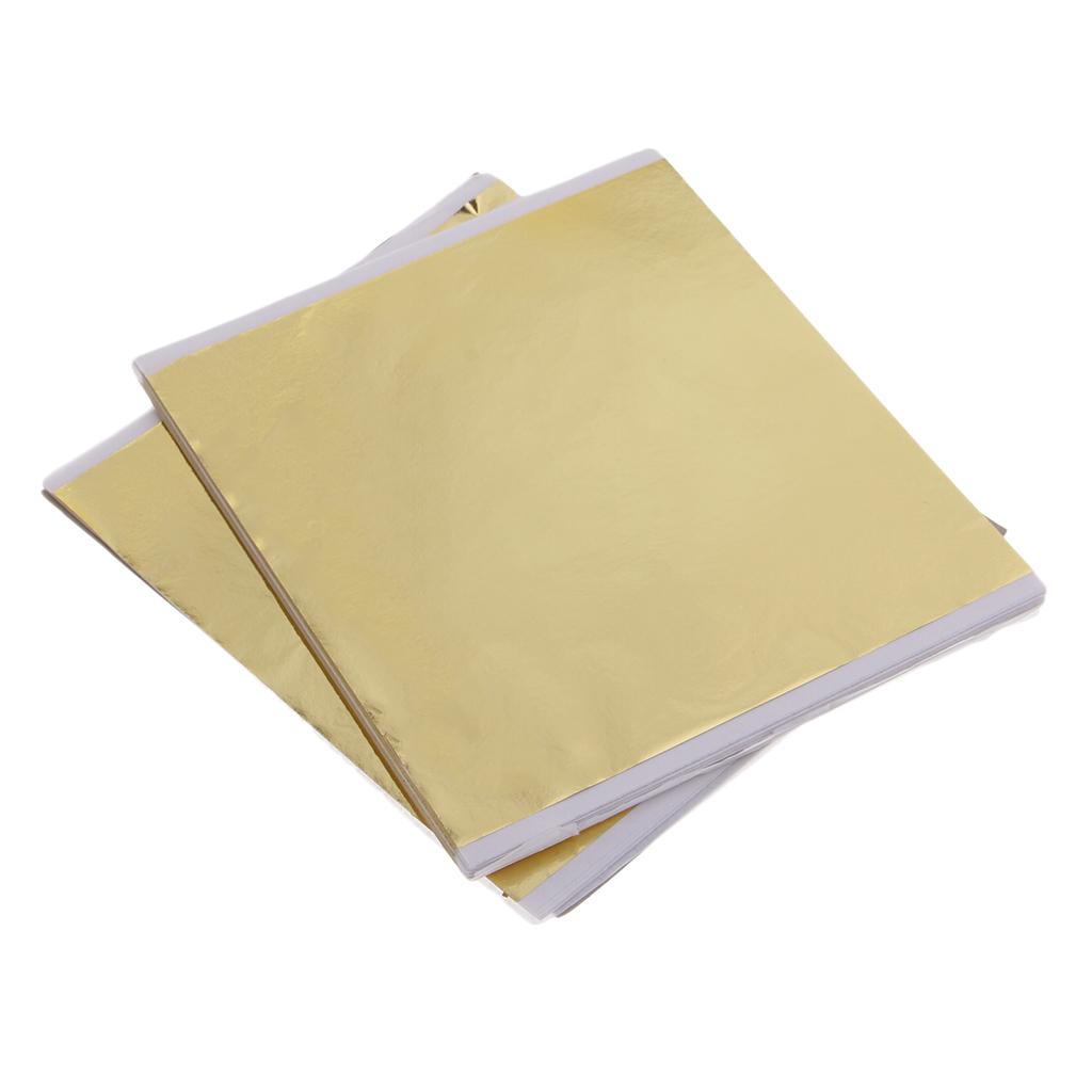 100x 14cm Gold Leaf Sheets Gil - Art Craft In Paper recension och pris