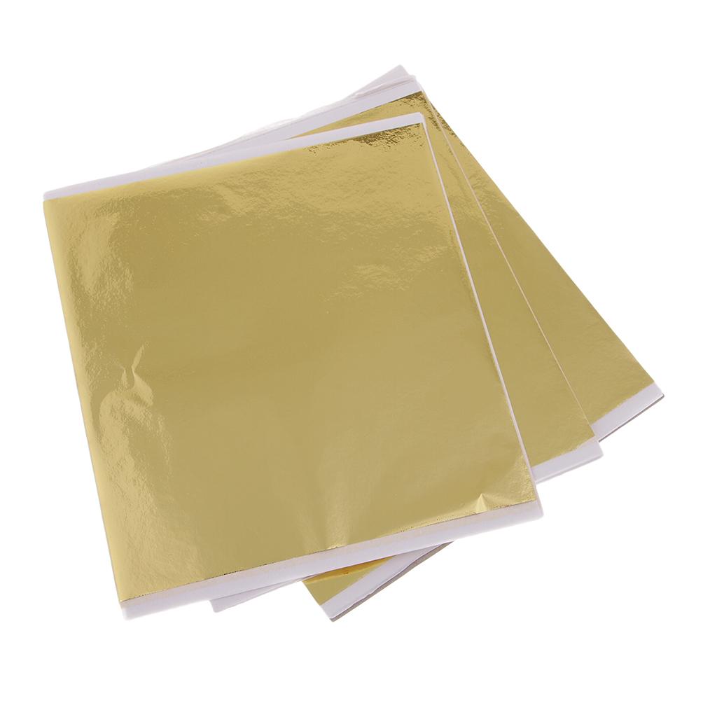 100x 14cm Gold Leaf Sheets Gil - Art Craft In Paper recension och pris