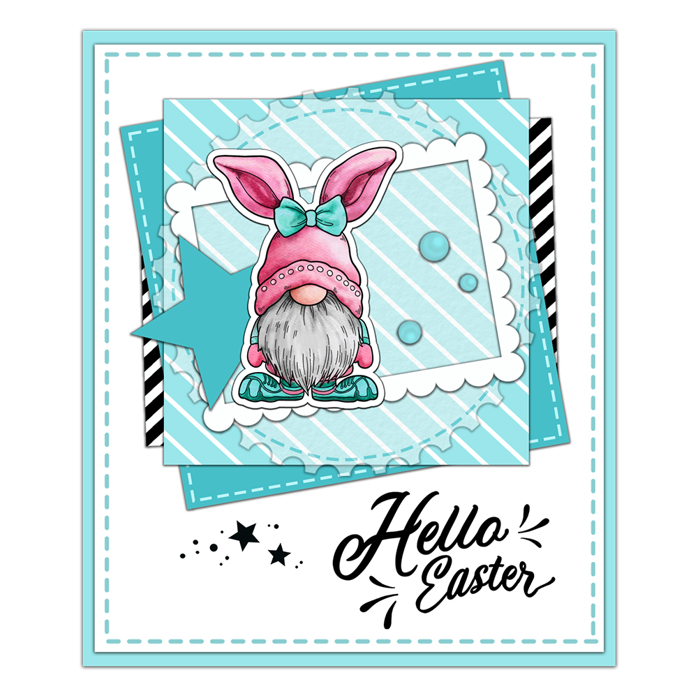 Mangocraft Happy Easter Rabbit - Rubber Stamp Blank recension och pris
