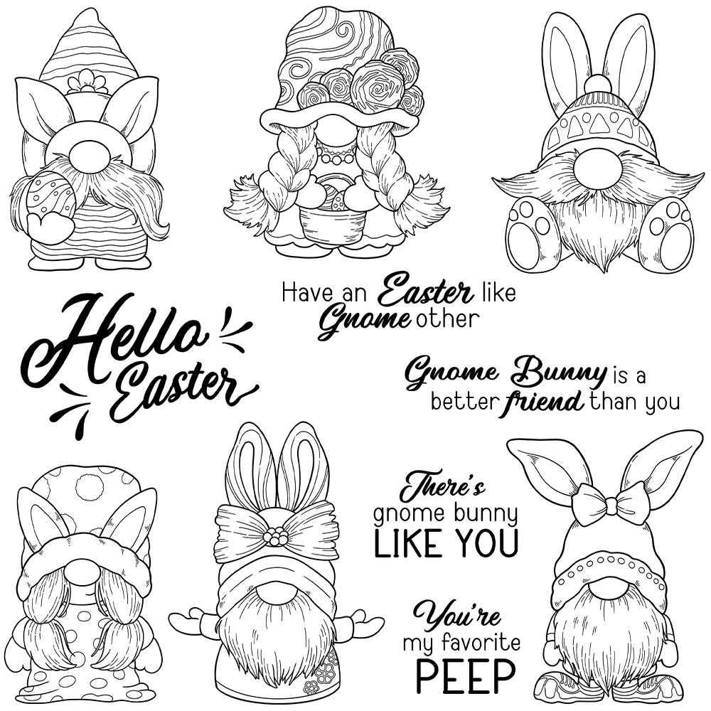 Mangocraft Happy Easter Rabbit - Rubber Stamp Blank recension och pris