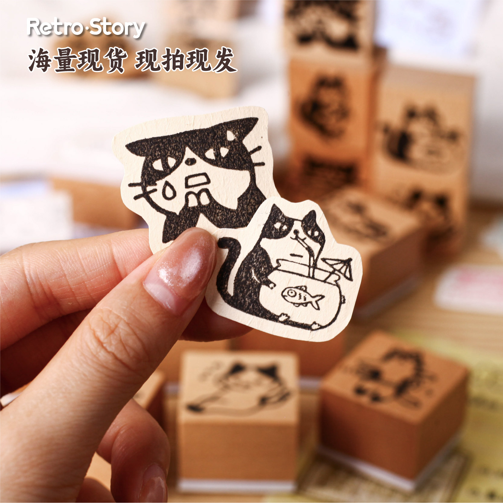 1pc Alphabet Stamps Vintage Wo - Rubber Stamp Blank recension och pris
