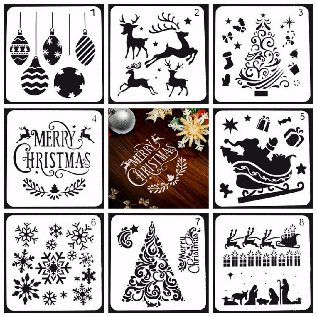 8/12/16pcs Christmas Painting  - Art And Craft Xmas Tree recension och pris