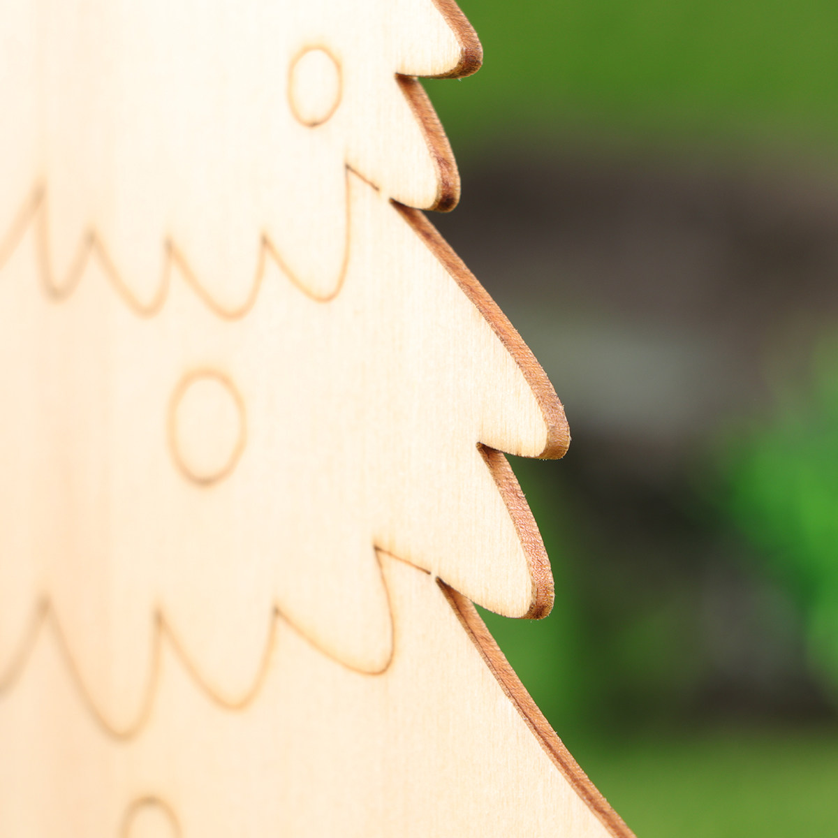 2Pcs Wooden Christmas Ornament - Art And Craft Xmas Tree recension och pris
