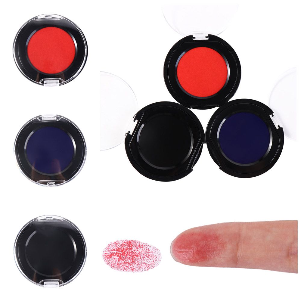 Red Blue Black Mini Fingerprin - Stamping Ink Pad recension och pris