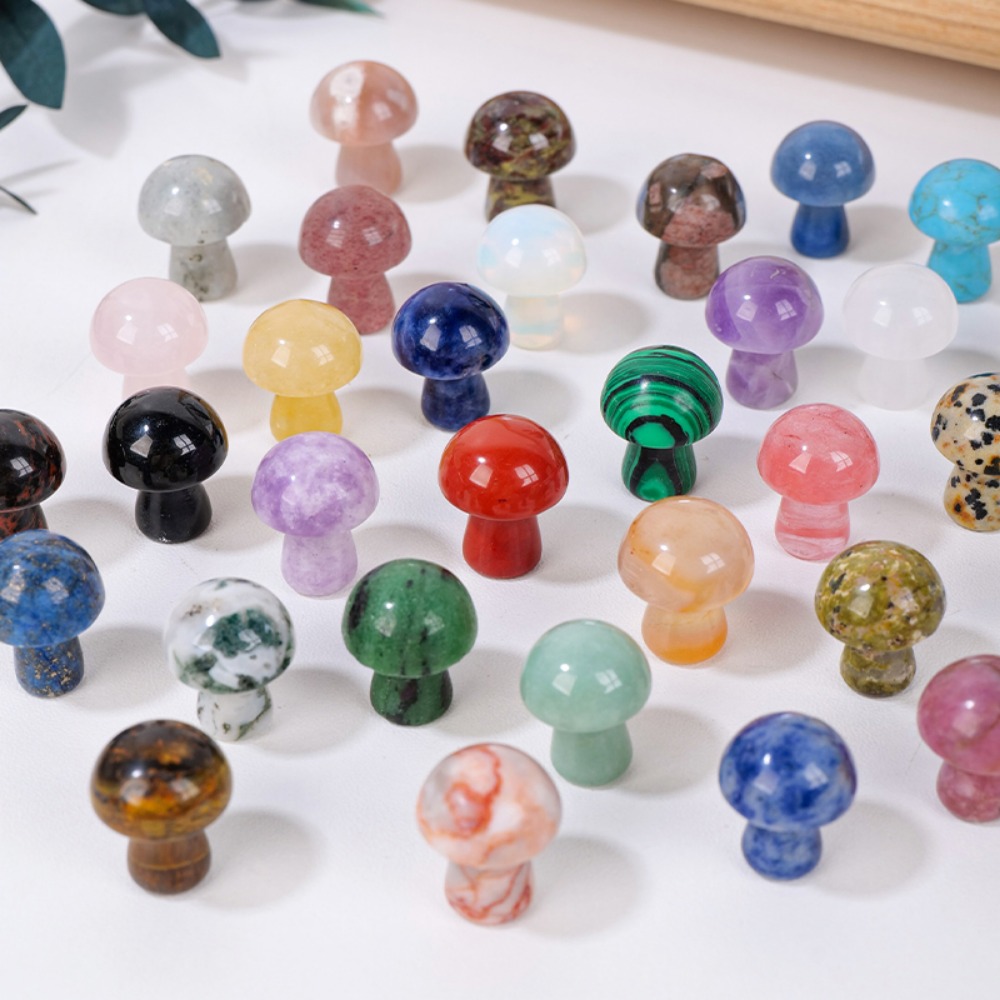 Natural Crystal Mushroom Gemst - Art And Craft Jungle recension och pris