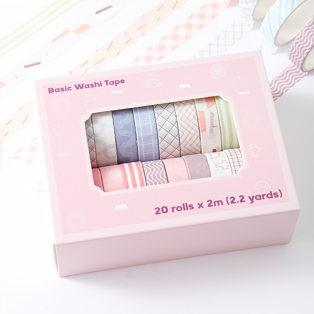 20 Rolls of Macaron Tape, 0.4i - Art Craft Stationery recension och pris