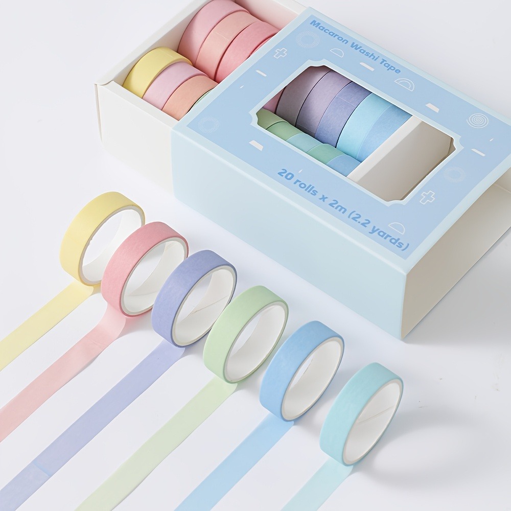 20 Rolls of Macaron Tape, 0.4i - Art Craft Stationery recension och pris