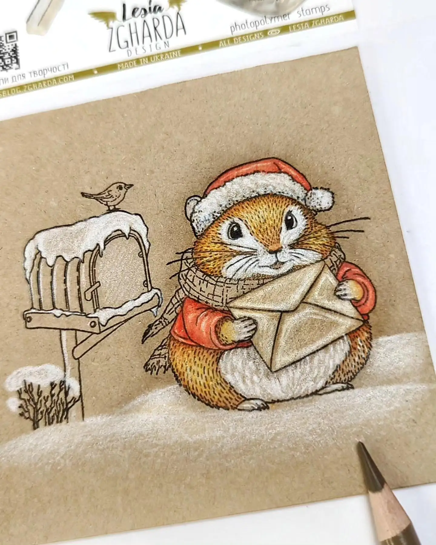 Penguin Mailbox Hollowed Reind - Rubber Stamp Blank recension och pris