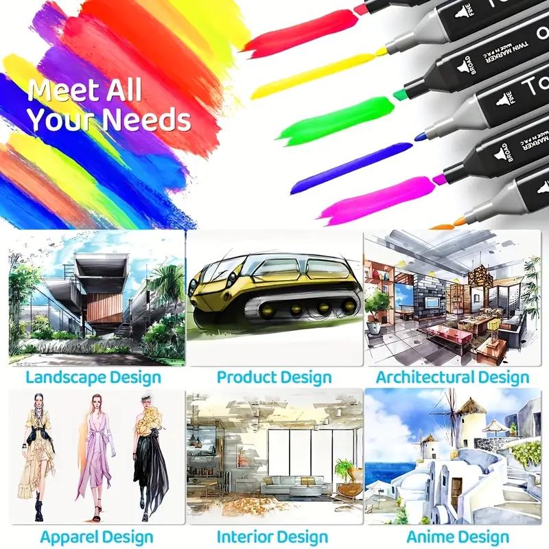 24/36/48/60/80/120/168 Colors  - Illustration Marker Set recension och pris