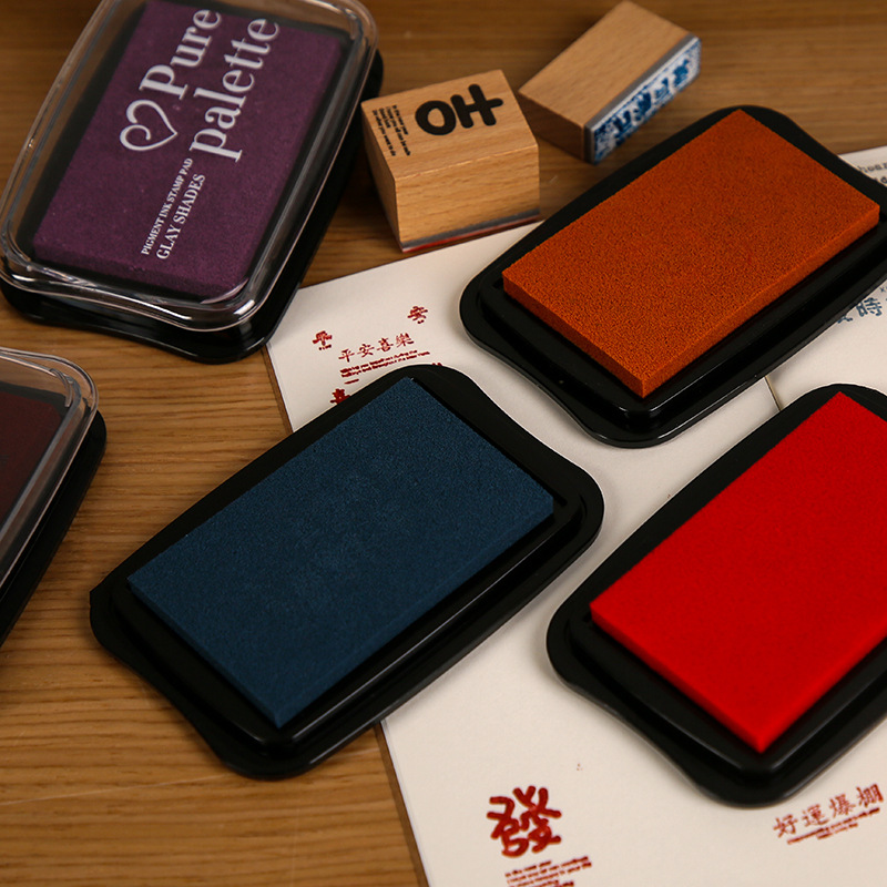 12 Colors Vintage Solid Color  - Rubber Stamp Blank recension och pris