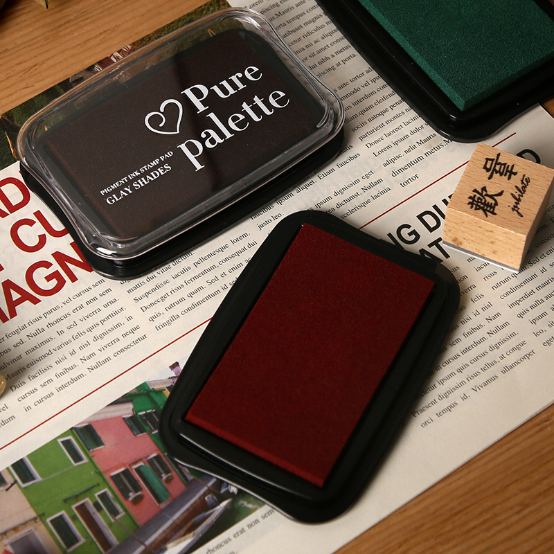 12 Colors Vintage Solid Color  - Rubber Stamp Blank recension och pris