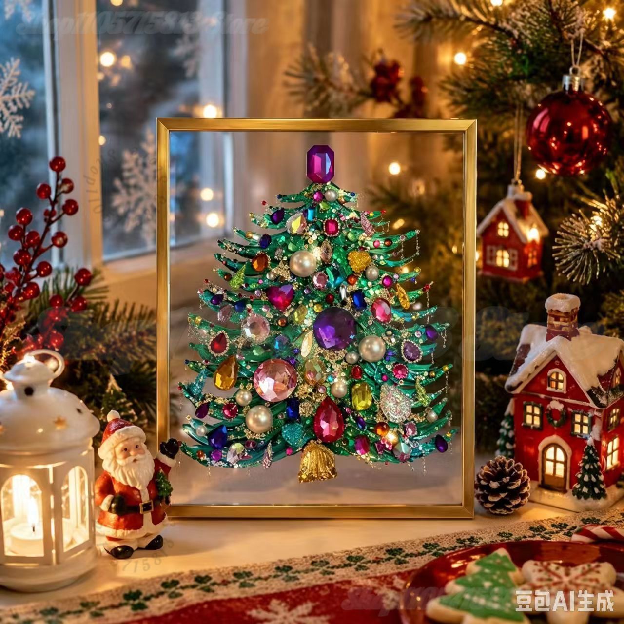 DIY Jeweled Christmas Tree Art - Art And Craft Xmas Tree recension och pris