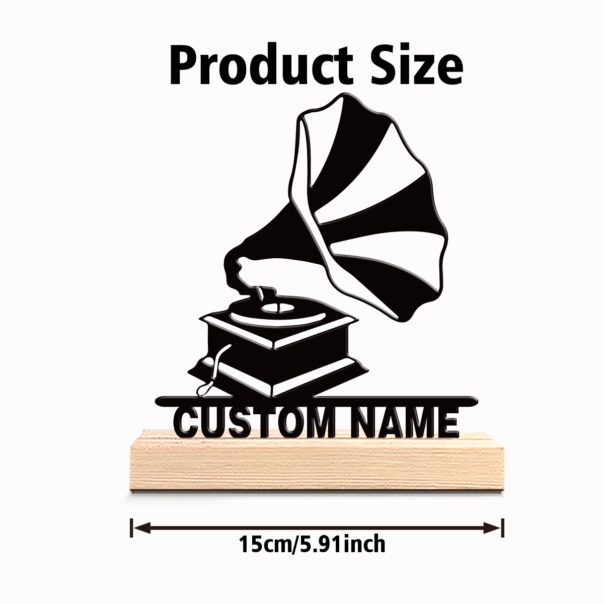 1pc Creative Gramophone Custom - Art Y Craft recension och pris