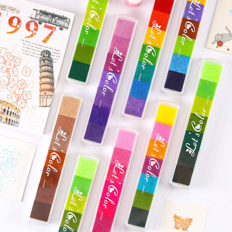 Cute Mix Color Inkpad for Scho - Stamping Ink Pad recension och pris