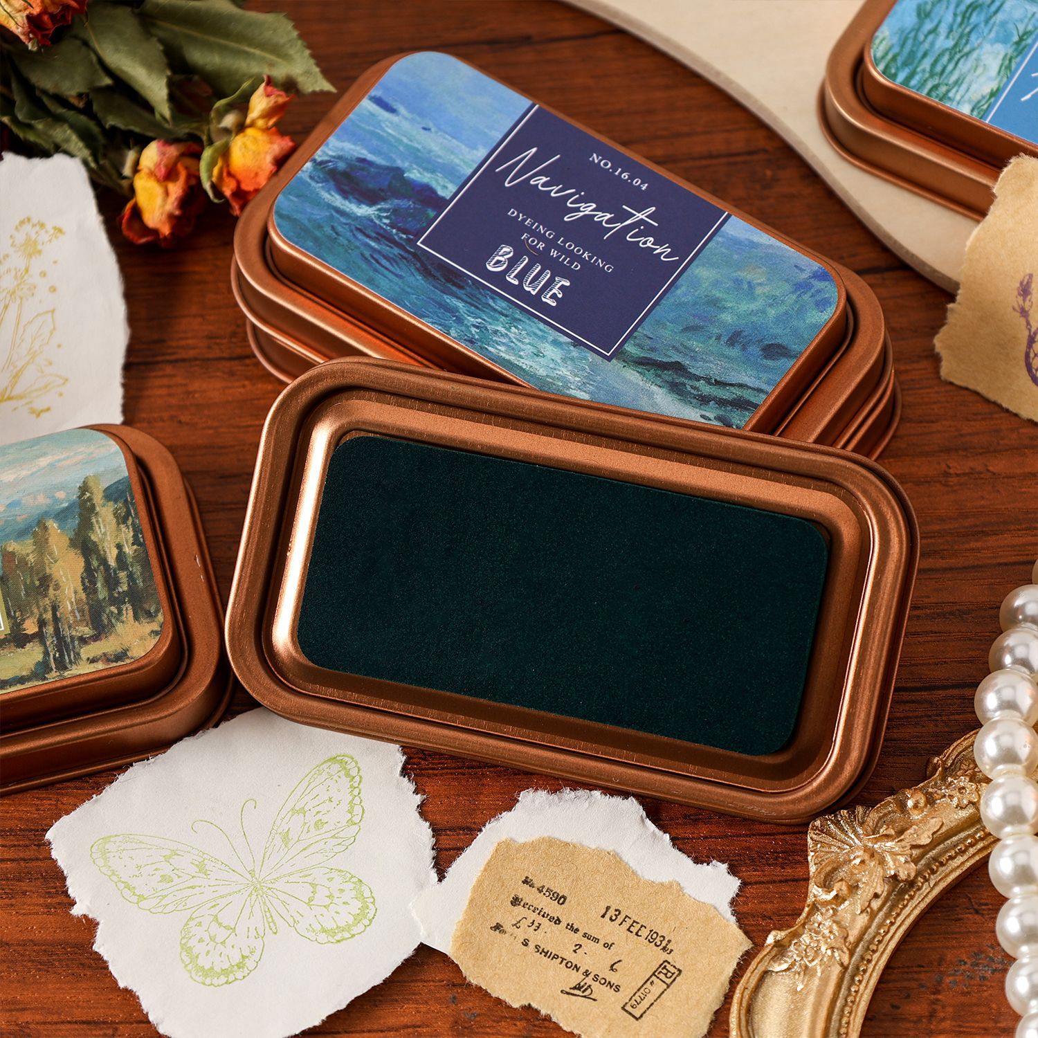 1 Iron Box Color Ink Sponge St - Stamping Ink Pad recension och pris