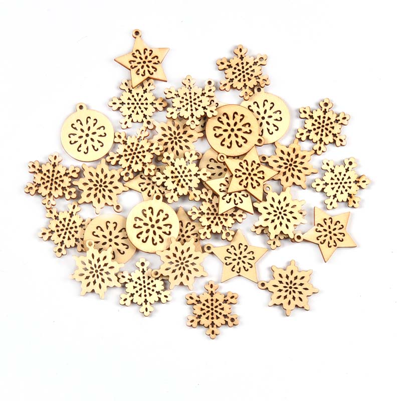 25pcs 34mm Mixed Snowflake/Sta - Art And Craft Xmas Tree recension och pris