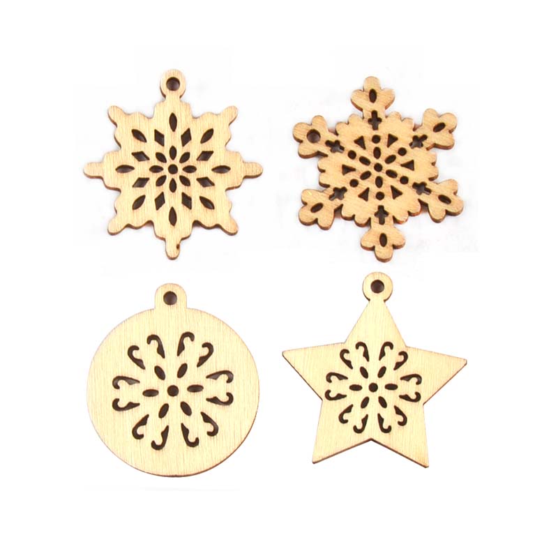 25pcs 34mm Mixed Snowflake/Sta - Art And Craft Xmas Tree recension och pris