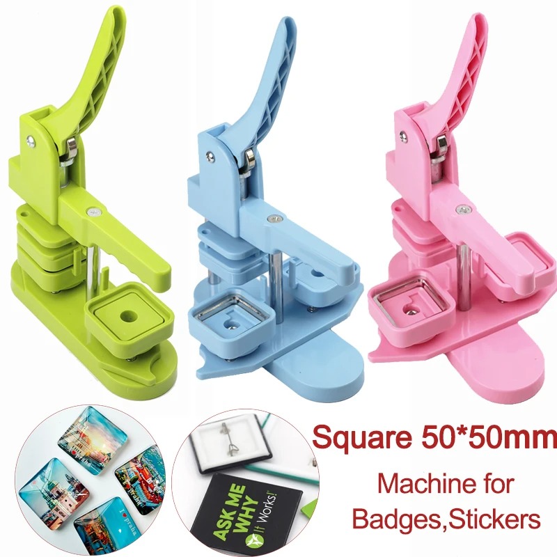 50x50mm Square Button Badge Ma - Art Craft Magnet recension och pris