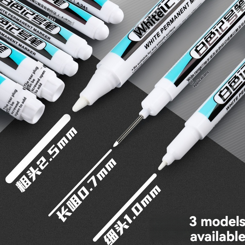 1/10/20Pcs White Permanent Mar - Illustration Marker Set recension och pris