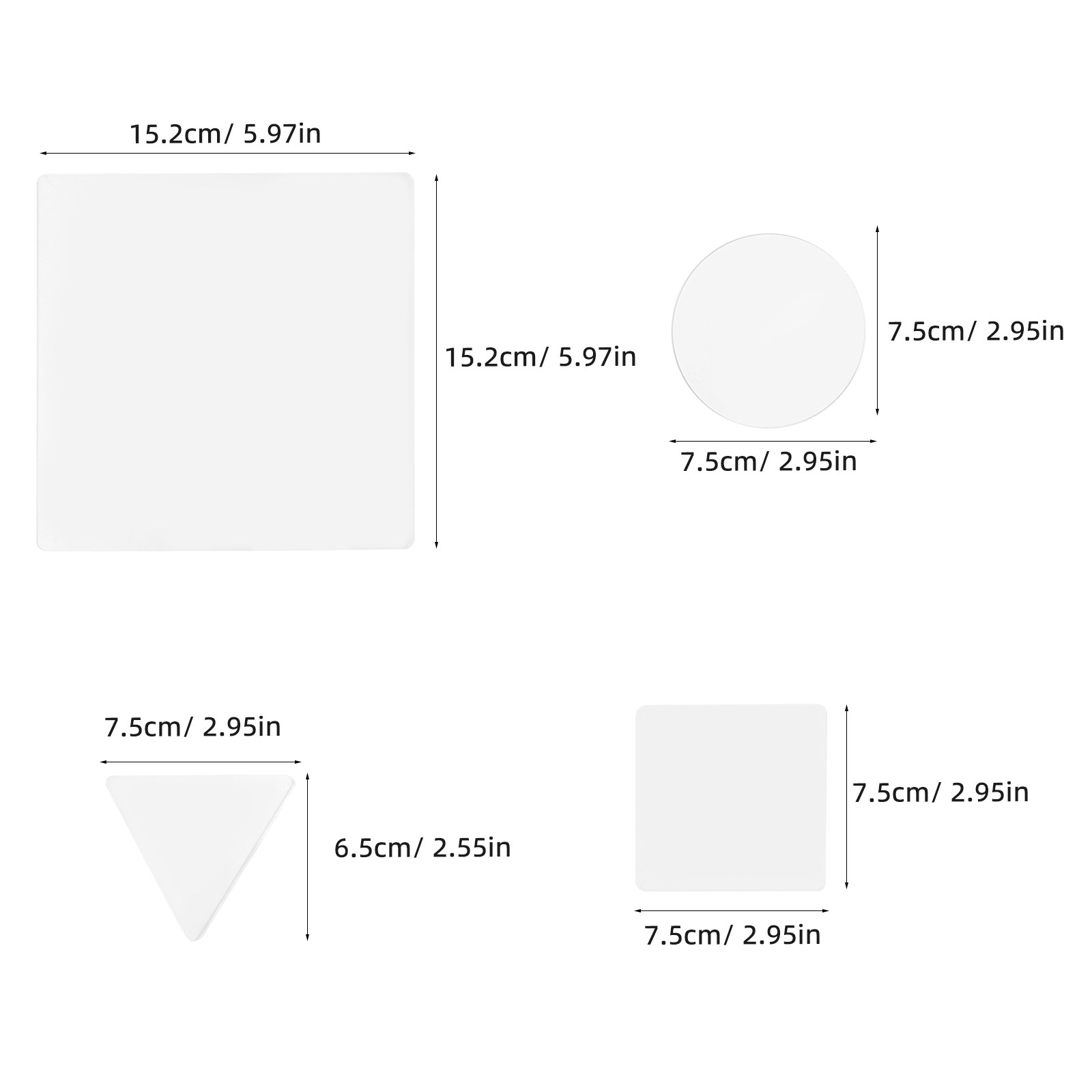 4Pcs Gel Printing Plate Clear  - Art Craft Class recension och pris