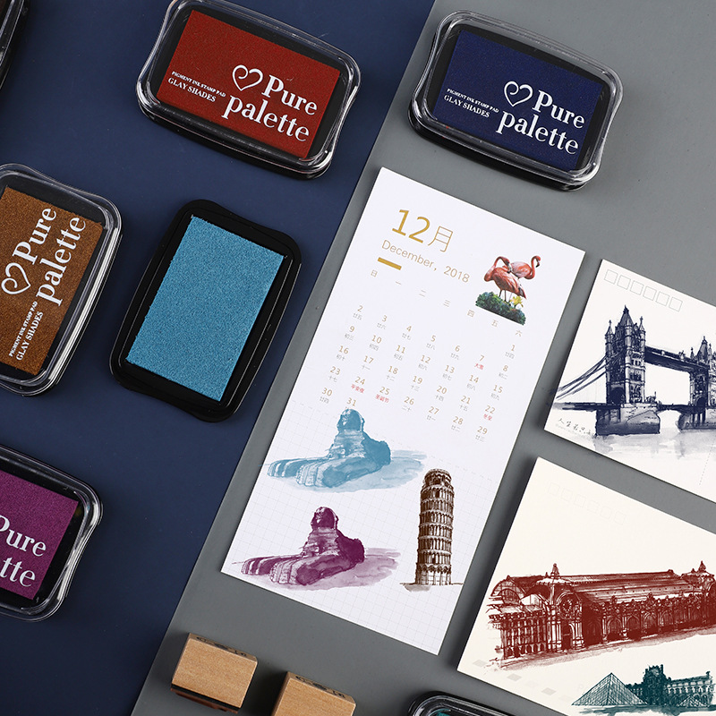 12 Colors Large Size Vintage I - Rubber Stamp Blank recension och pris