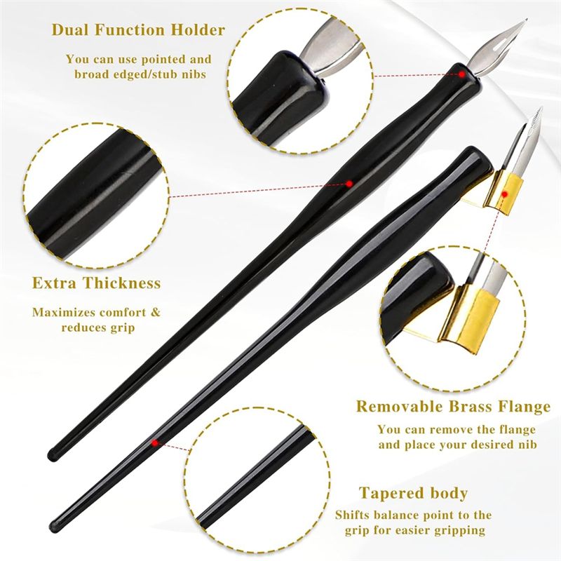 A11E-10PCS Oblique Calligraphy - Calligraphy Pen Set recension och pris
