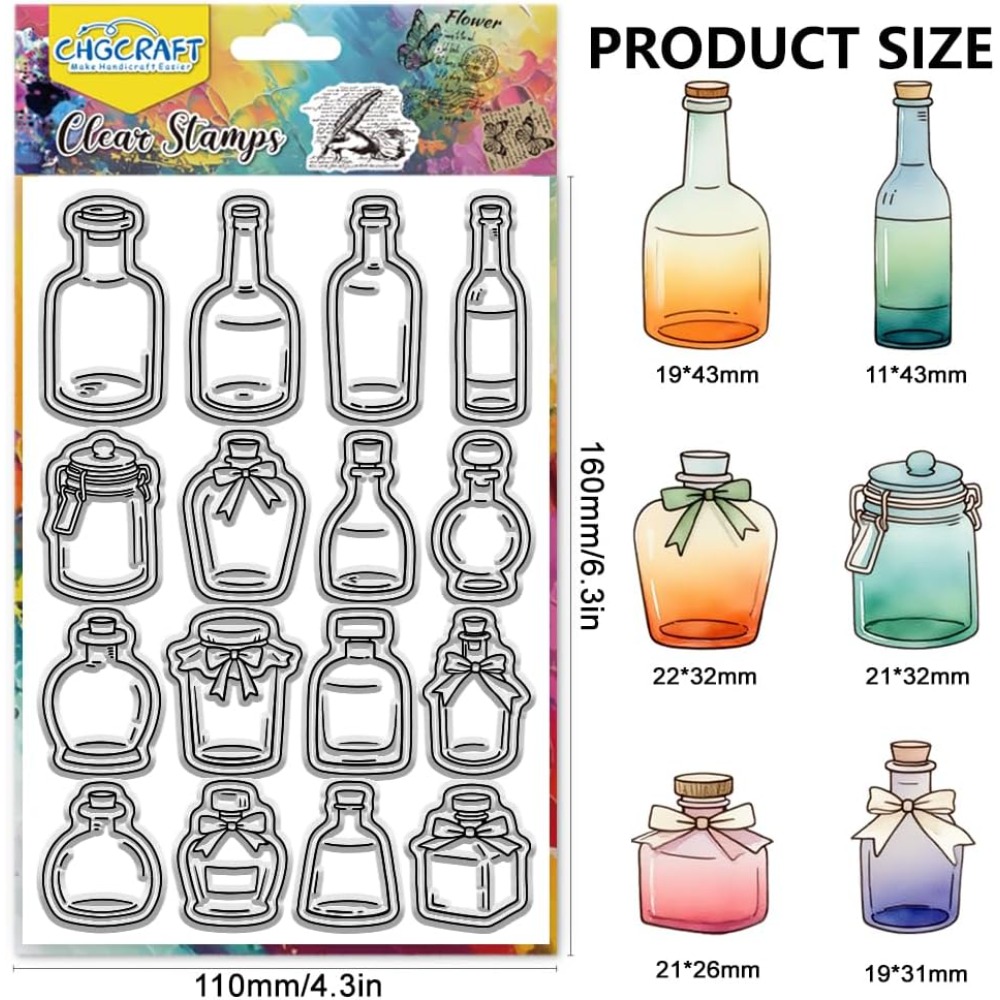 Various Bottle Style Clear Sta - Stamping Ink Pad recension och pris