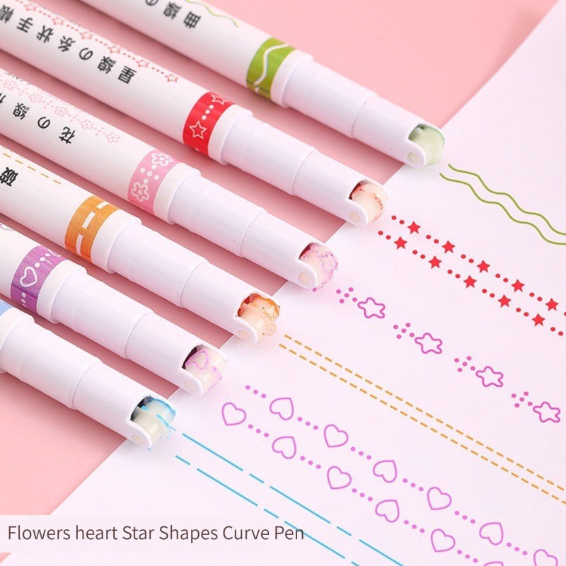6Pcs Roller Tip Curve Liner Fo - Art Craft Stationery recension och pris